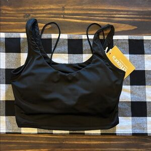 Crissova Breastfeeding tank top black new with tags large